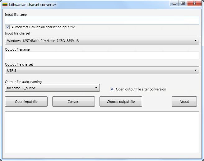 Lithuanian CharSet Converter 1.0